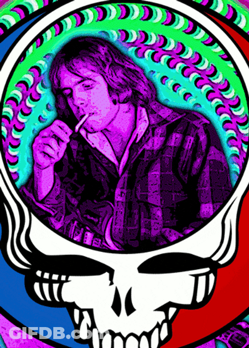 Young Jerry Garcia Smoking GIF