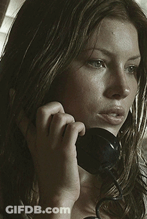 Young Jessica Biel On The Phone GIF