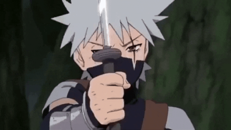 Young Kakashi Sword GIF