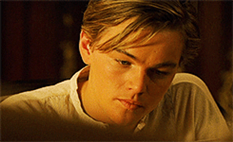 Young Leonardo DiCaprio Smirk GIF