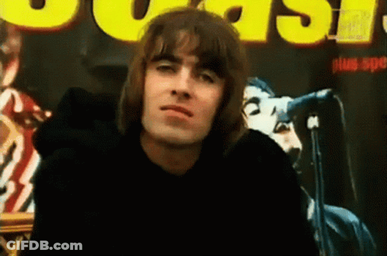 Young Liam Gallagher Staring GIF