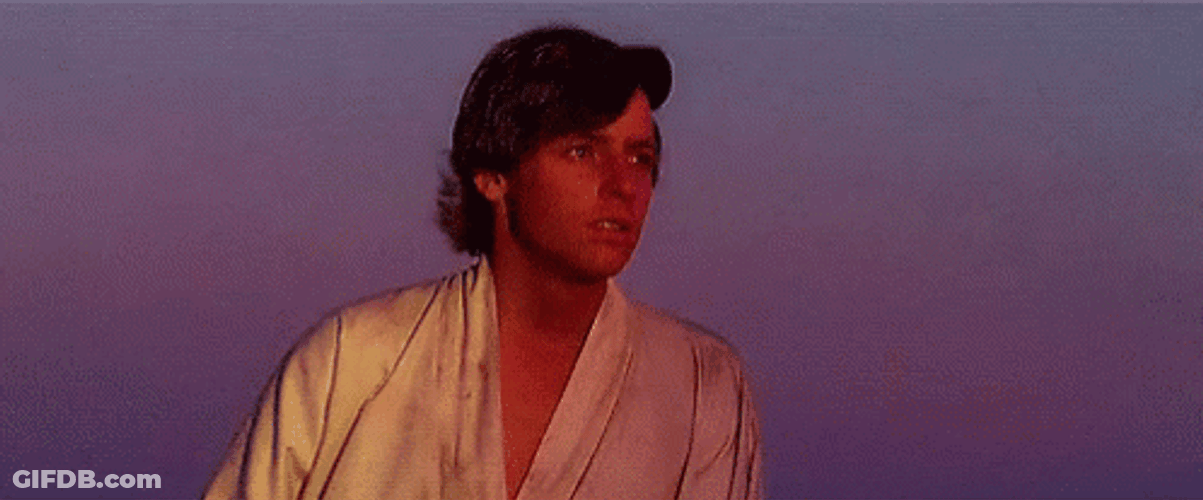 Young Luke Skywalker Staring GIF