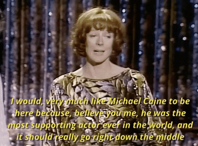 Young Maggie Smith Awards Speech GIF
