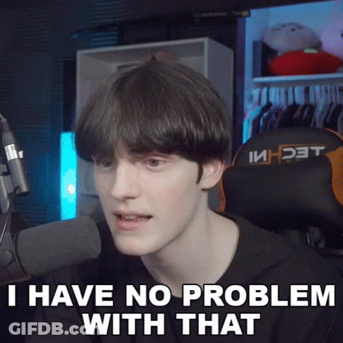 Young Man At Mic Saying I Have No Problem With That GIF