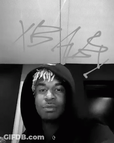 Young Man Black And White Graffiti Yes GIF