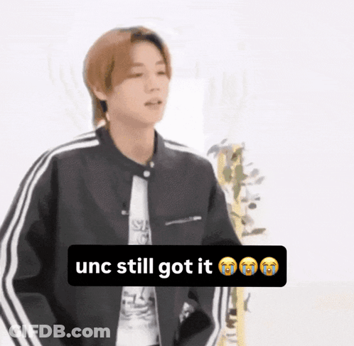 Young Man Black Jacket White Shirt UNC Still Got It GIF