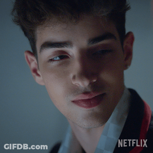 Young Man Close Up Netflix Logo GIF