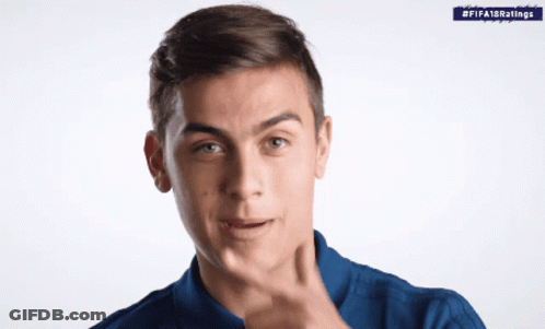 Young Man Covering Mouth With FIFA18Ratings Ad GIF