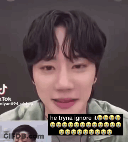 Young Man Crying He Tryna Ignore It GIF