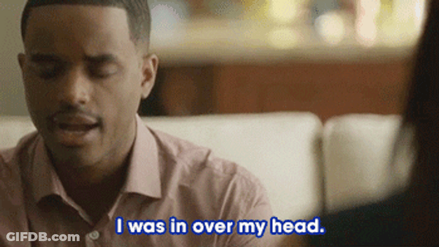 Young Man Explaining Over My Head GIF