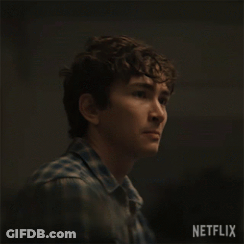 Young Man Eyes Closed Netflix Logo GIF