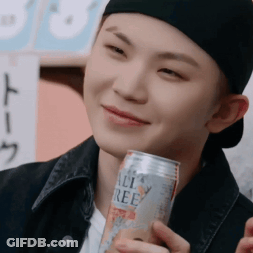 Young Man Holding Can Saying Ally Free GIF