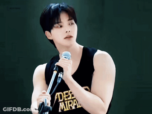 Young Man Holding Microphone Saying Deep Miral GIF