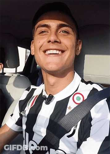 Young Man In Black-And-White Striped Shirt With Jeep GIF