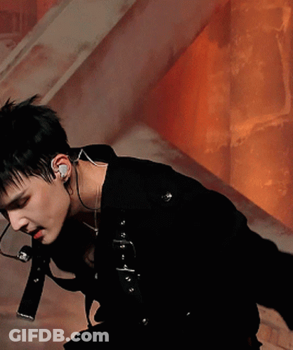 Young Man In Black Jacket GIF