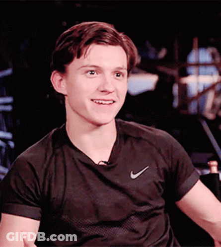 Young Man In Black Nike Shirt Smiling GIF