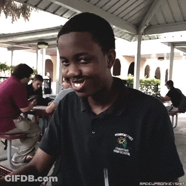Young Man In Black Plymouth Free Elementary Shirt GIF