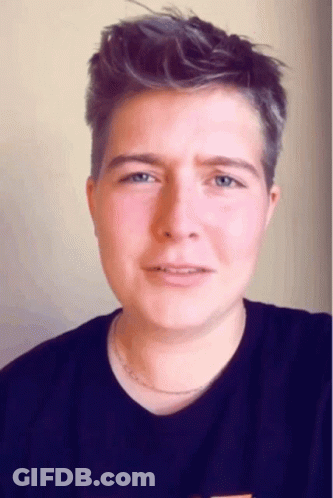 Young Man In Black Shirt GIF
