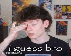 Young Man In Black Shirt Saying I Guess Bro GIF