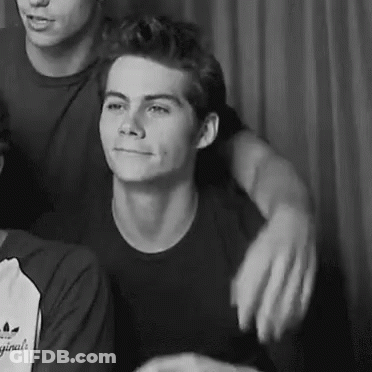 Young Man In Black T-Shirt GIF