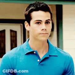 Young Man In Blue Polo Shirt GIF