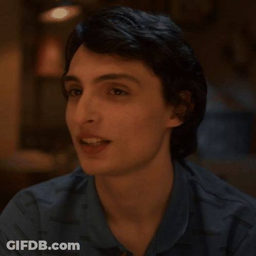 Young Man In Blue Shirt GIF