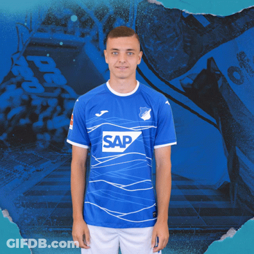 Young Man In Blue Shirt Saying Sap GIF