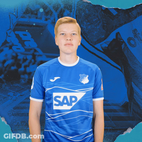 Young Man In Blue Shirt Saying Sap GIF