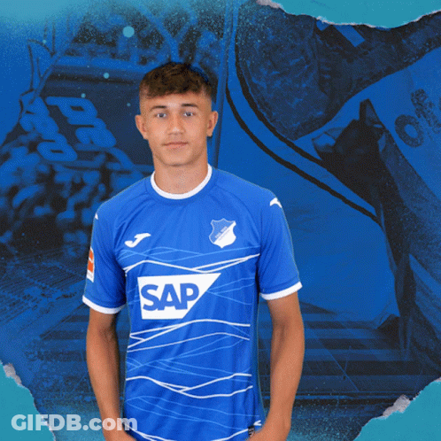 Young Man In Blue Shirt With Sap GIF