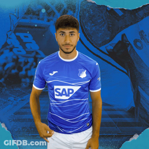 Young Man In Blue Shirt With Sap GIF
