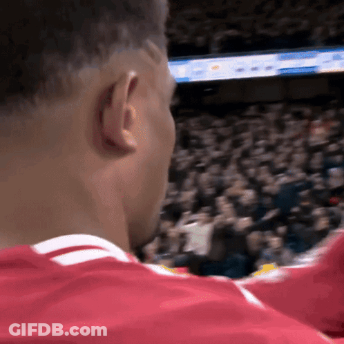 Young Man In Blue Soccer Jersey On Field GIF