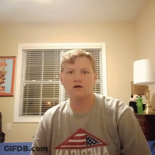 Young Man In California Shirt GIF