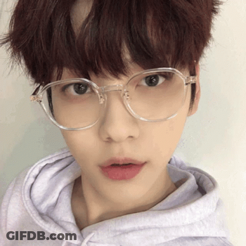 Young Man In Glasses And Purple Hoodie GIF