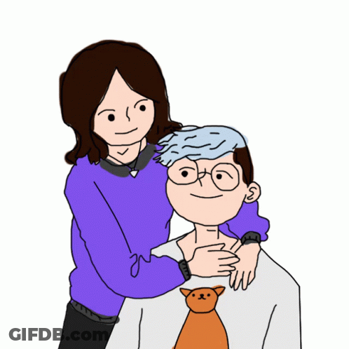 Young Man In Glasses And White Shirt By Bed GIF