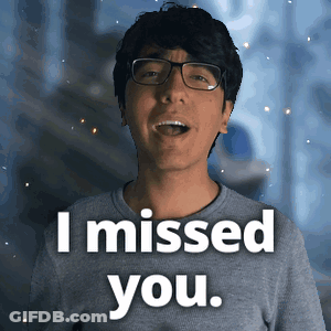 Young Man In Glasses Says I Missed You GIF
