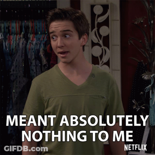 Young Man In Green Shirt Says Meant Absolutely Nothing GIF