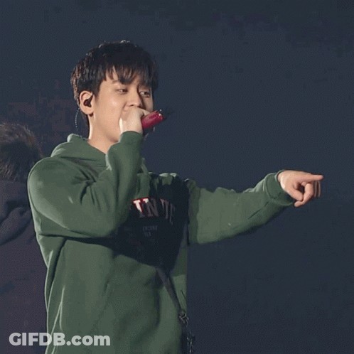 Young Man In Green Sweatshirt With Tinue GIF