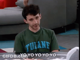 Young Man In Green Tulane Shirt Says Yo Yo Yo Yo Yo GIF