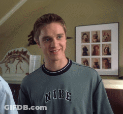 Young Man In Grey Nike Sweatshirt Smiling GIF