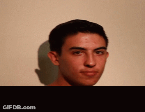 Young Man In Grey Shirt GIF