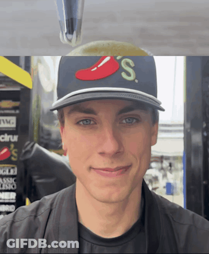Young Man In Hat Saying S GIF