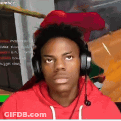 Young Man In Headphones And Red Hoodie Making Funny Face GIF