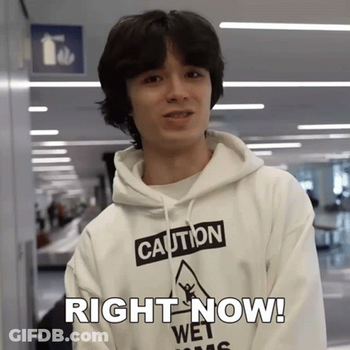 Young Man In Hoodie Saying Caution GIF