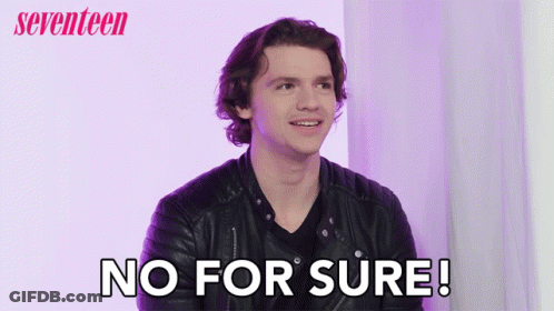 Young Man In Leather Jacket Saying No GIF