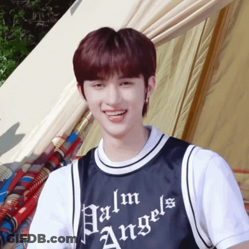 Young Man In Palm Angels Shirt Smiling GIF