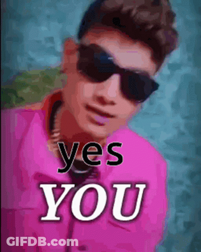 Young Man In Pink Jacket Saying Yes You GIF