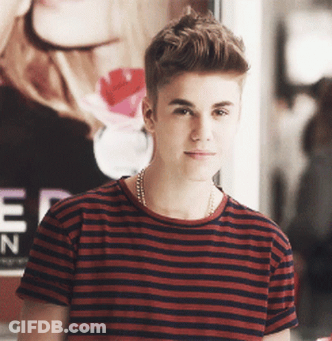 Young Man In Red And Black Striped Shirt GIF