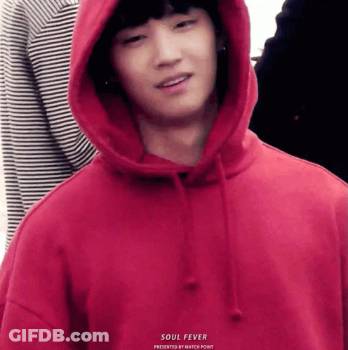 Young Man In Red Hoodie Saying Soul Fever GIF