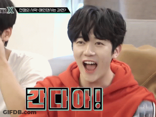 Young Man In Red Hoodie With X GIF