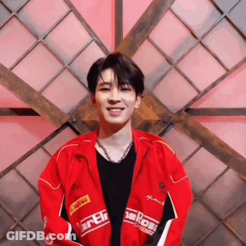Young Man In Red Jacket Ruine GIF